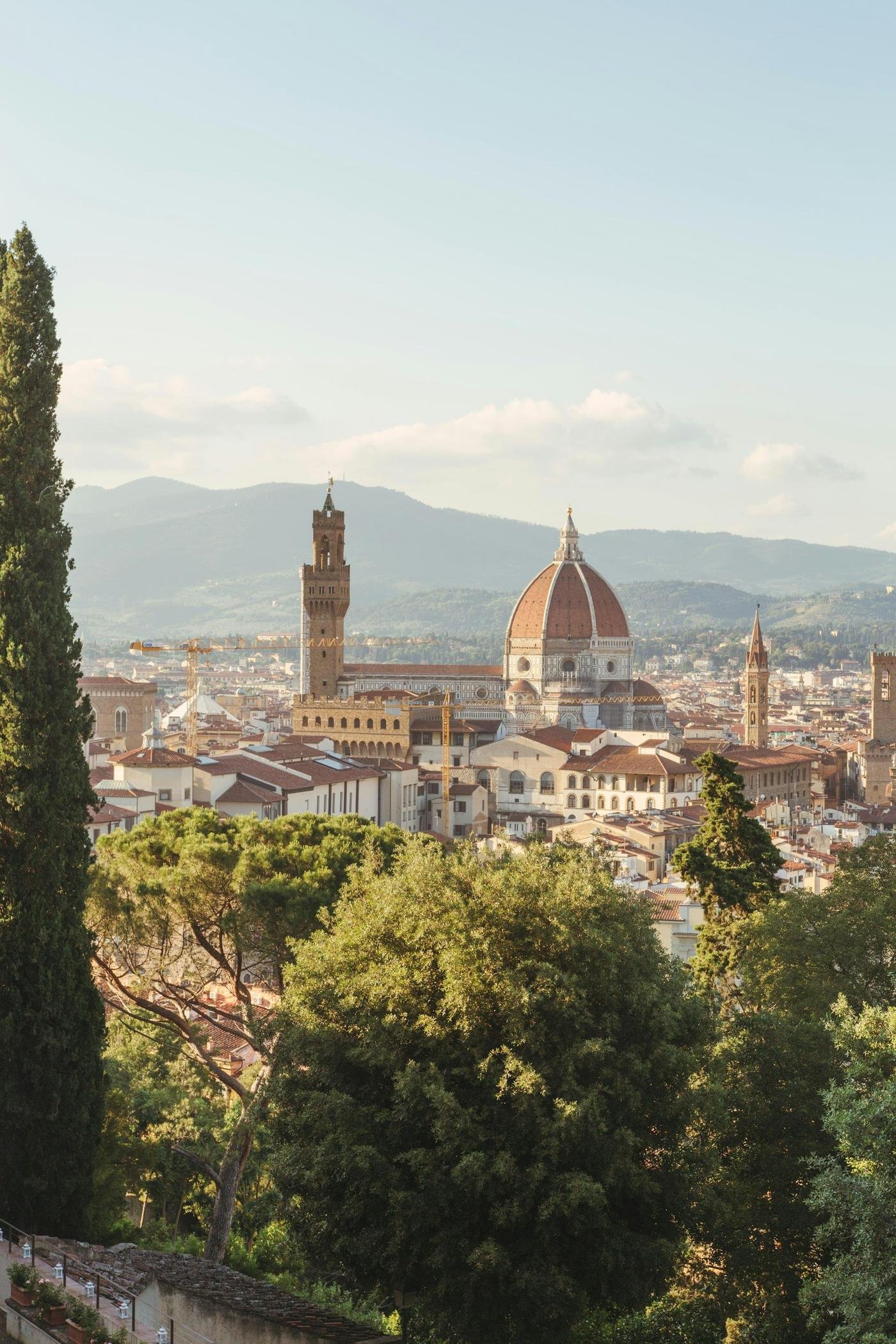 Florence cathedral above the city